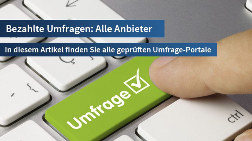 Bezahlte Umfragen - Die besten Anbieter