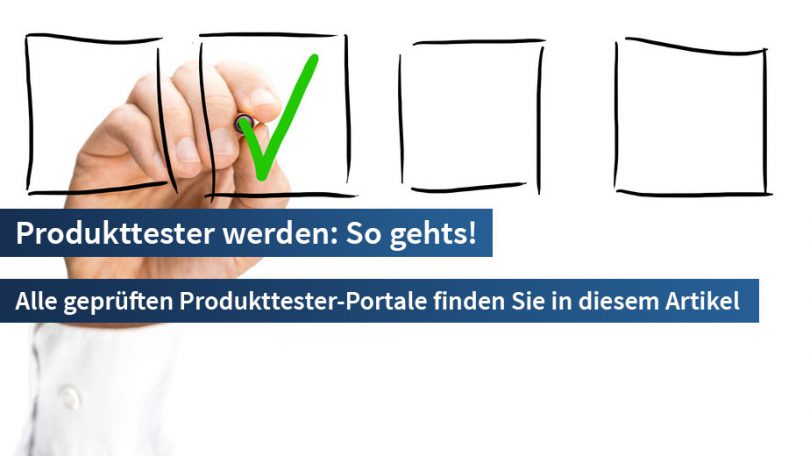 Produkttester werden und Geld verdienen ↻ Täglich neue Produkttests