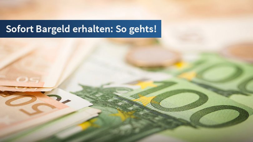Sofort Bargeld erhalten von dem Testsieger Deutsche Postbank
