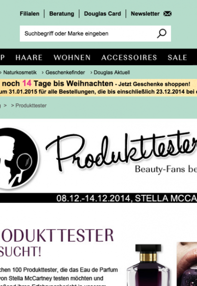 Douglas Produkttester werden: So geht’s!