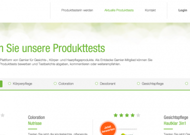 Garnier Produkttester werden: So gehts!