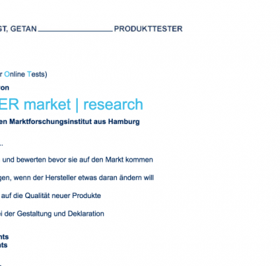 Schäfer Produkttester werden: So gehts!