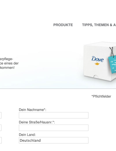 Dove Produkttester werden: So gehts!