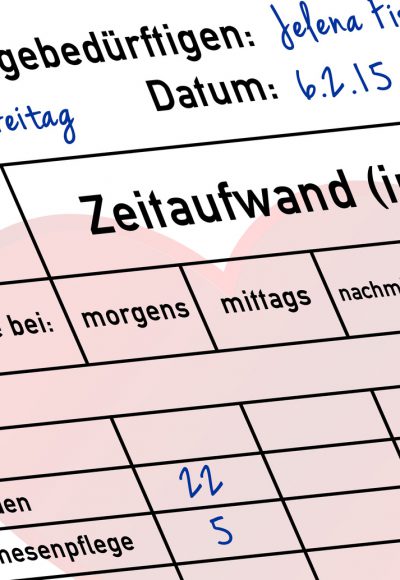 Pflegetagebuch: Das müssen Sie wissen!