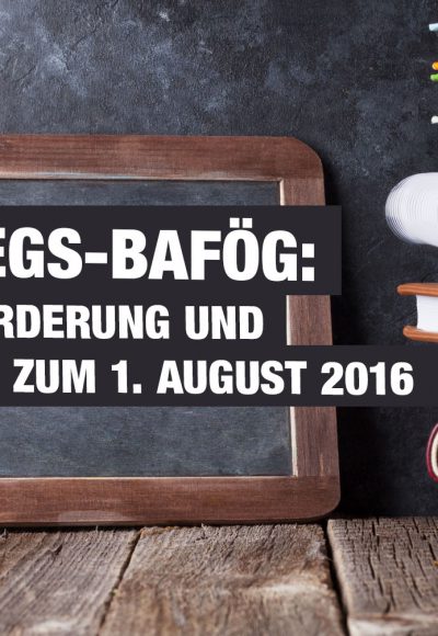 Aufstiegs-BAföG: Höhere Förderung und Zuschüsse zum 1. August 2016