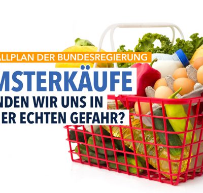 Regierung rät zu Hamsterkäufen: Befinden wir uns in einer echten Gefahr?