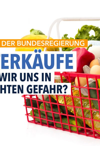 Regierung rät zu Hamsterkäufen: Befinden wir uns in einer echten Gefahr?