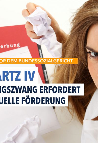 Hartz IV: Bei Bewerbungszwang müssen Kosten übernommen werden