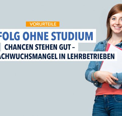 Spitzengehalt nur mit Studium? Nicht unbedingt!