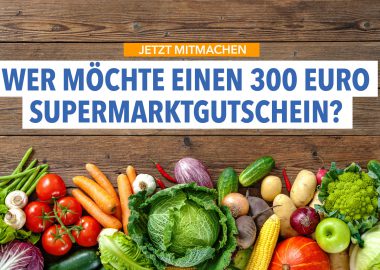 5 x 300 Euro Supermarktgutscheine zu vergeben!