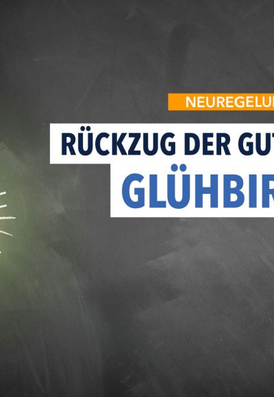 Verschwindet die Glühbirne komplett?