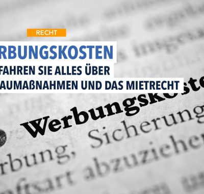 Werbungskosten Baumaßnahmen und Stipendium geltend machen