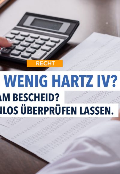 Die Hälfte aller Hartz-4-Empfänger bekommt zu wenig Geld: So prüfen Sie, ob Sie zu wenig erhalten!