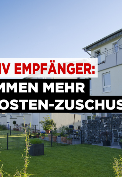 Hartz IV-Empfänger bekommen mehr Mietkosten-Zuschuss