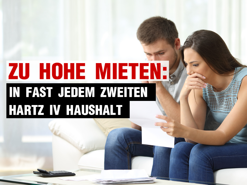 Zu hohe Mieten in fast jedem zweiten Hartz-IV-Haushalt | Heimarbeit.de √