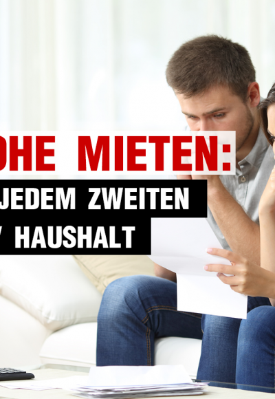 Zu hohe Mieten in fast jedem zweiten Hartz-IV-Haushalt