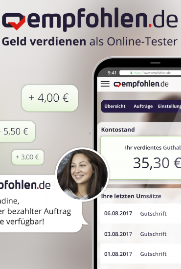 empfohlen.de - Geld verdienen mit bezahlten Aufträgen