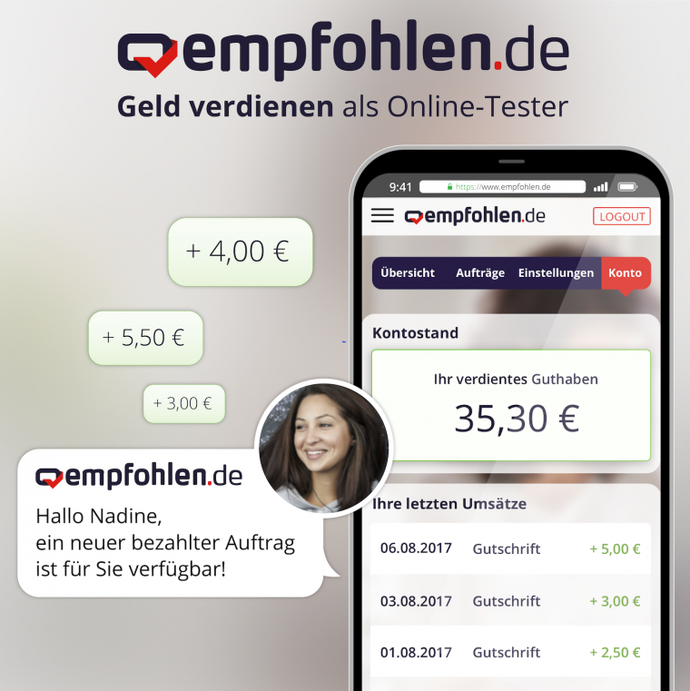 empfohlen.de - Geld verdienen mit bezahlten Aufträgen